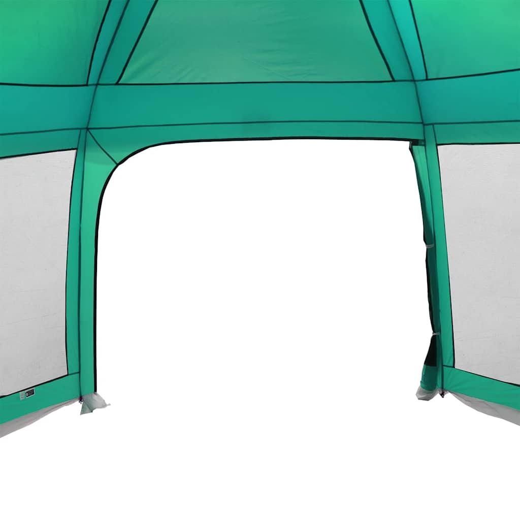 Pool Tent with Removable Canopy and Mesh Walls Sea Green 618 x 532 cm