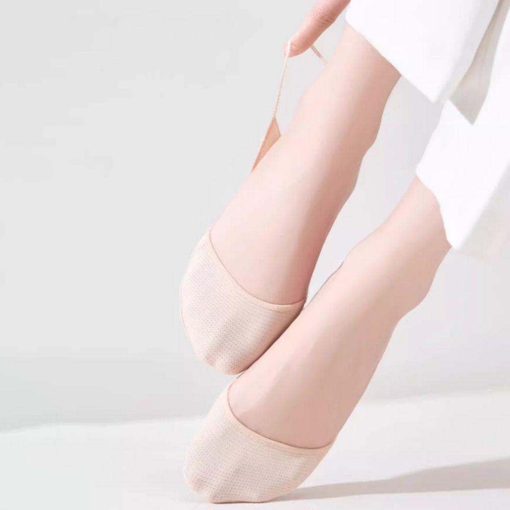 5Pairs Anti-slip Mesh Boat Socks Invisible Half Palm Socks Ultra-thin Half Feet Socks  Summer