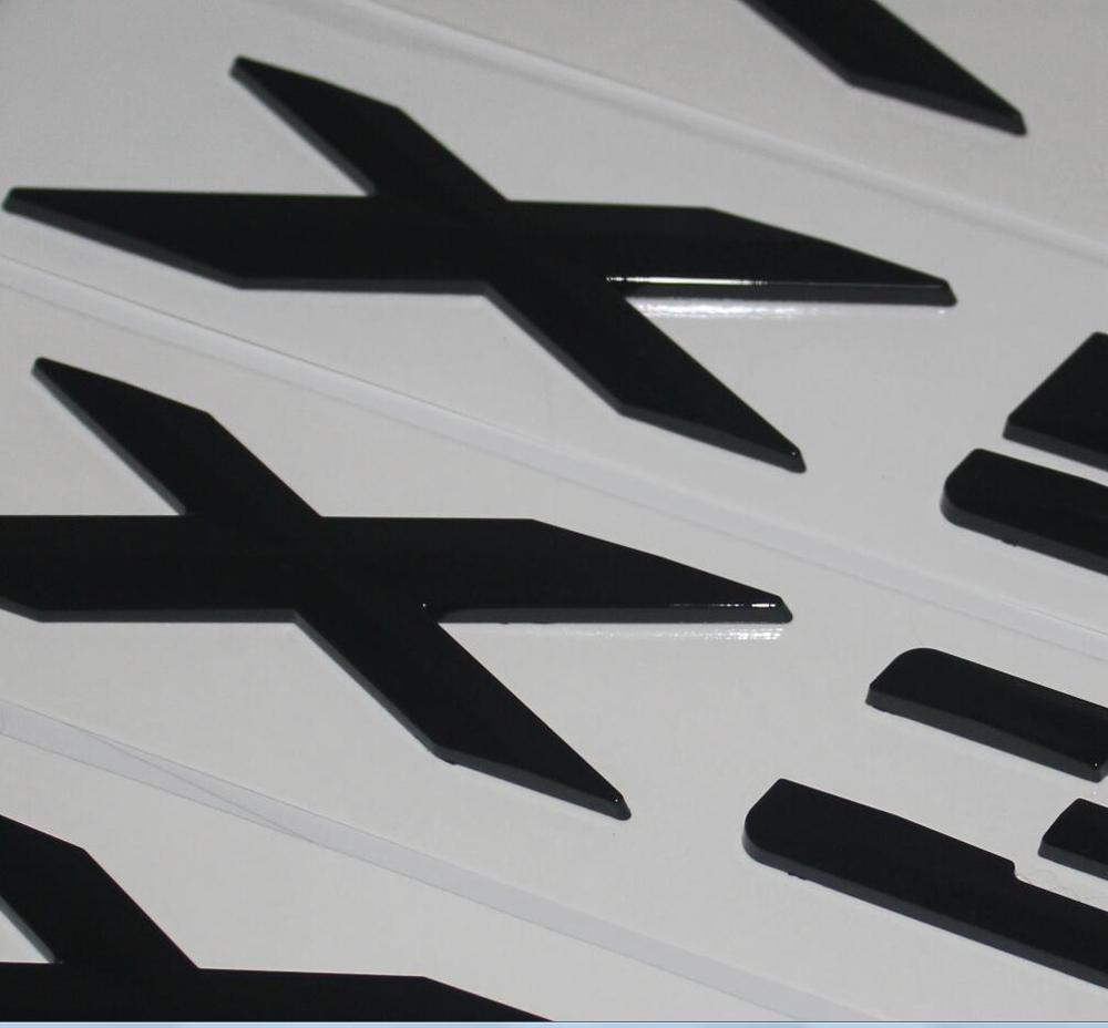EDIS9 Brilliant Shiny Gloss Black Letters Trunk Emblems Number Badge for BMW X1 X2 X3 X4 X5 X6 X7 Z4 GT