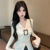 Oversize Vneck Tshirt For Women With Embroidery And Raglan Sleeves For Fall Winter Fashion