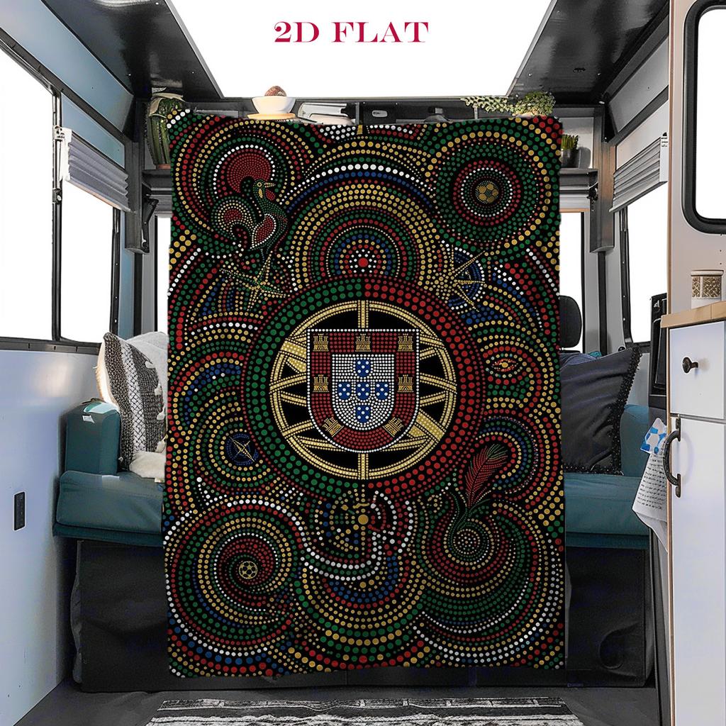 Portuguese Heritage Emblem blanket Suitable for all seasons blanket Digital printing Outdoor plush blanket bedroom
