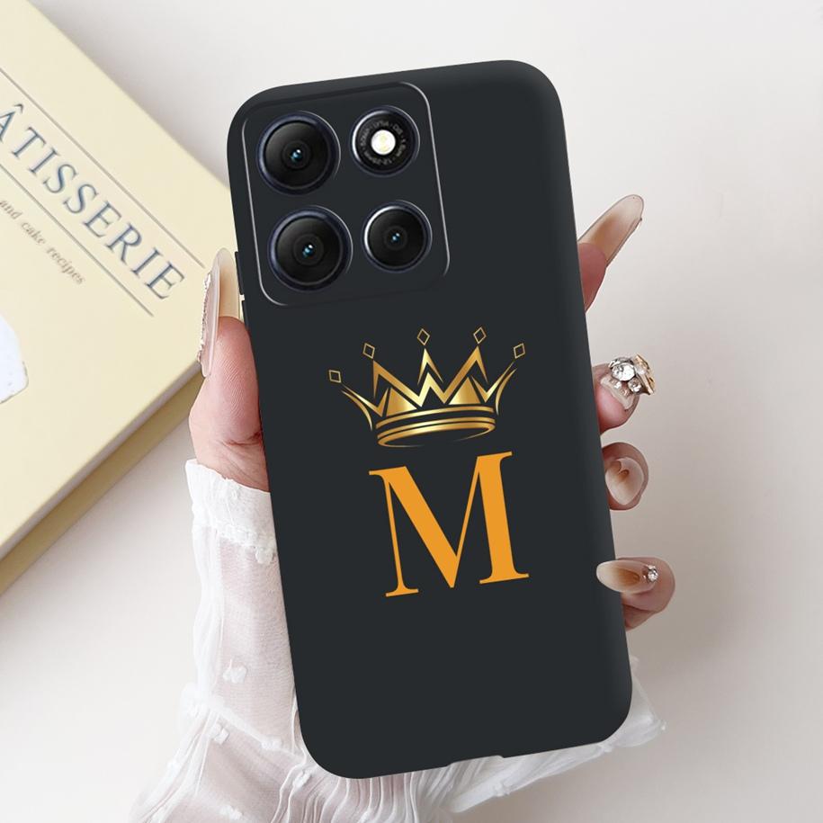For Motorola Moto G86 Power Case Cute Lucky Letters Crown Flower Soft Silicone Back Cover For Moto G56 G86 5G G86Power Protector