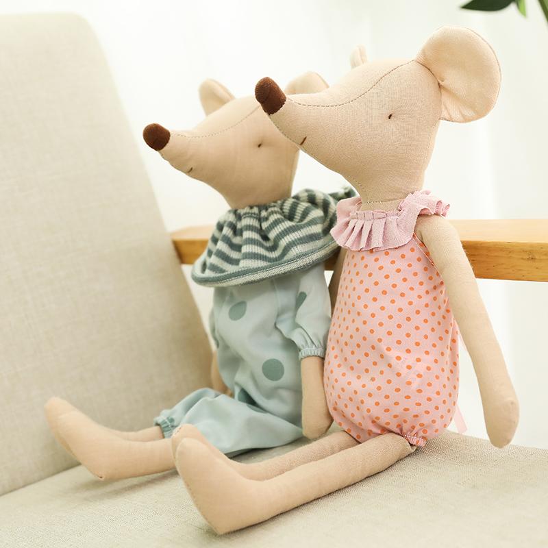 Peluche di Topo Kawaii Bambole di Topo Ripiene Giocattoli di Peluche Animali Bambola di Topo Morbida Giocattolo per Dormire Stoffa Regalo di Compleanno
