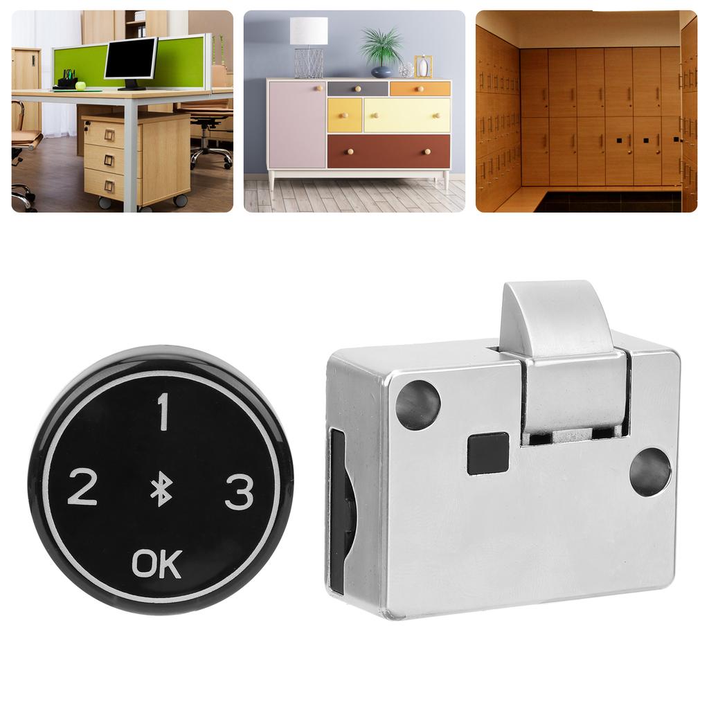 Password Cabinet Lock Home Security AntiTheft Long Standby Time Rechargeable with USB Port
