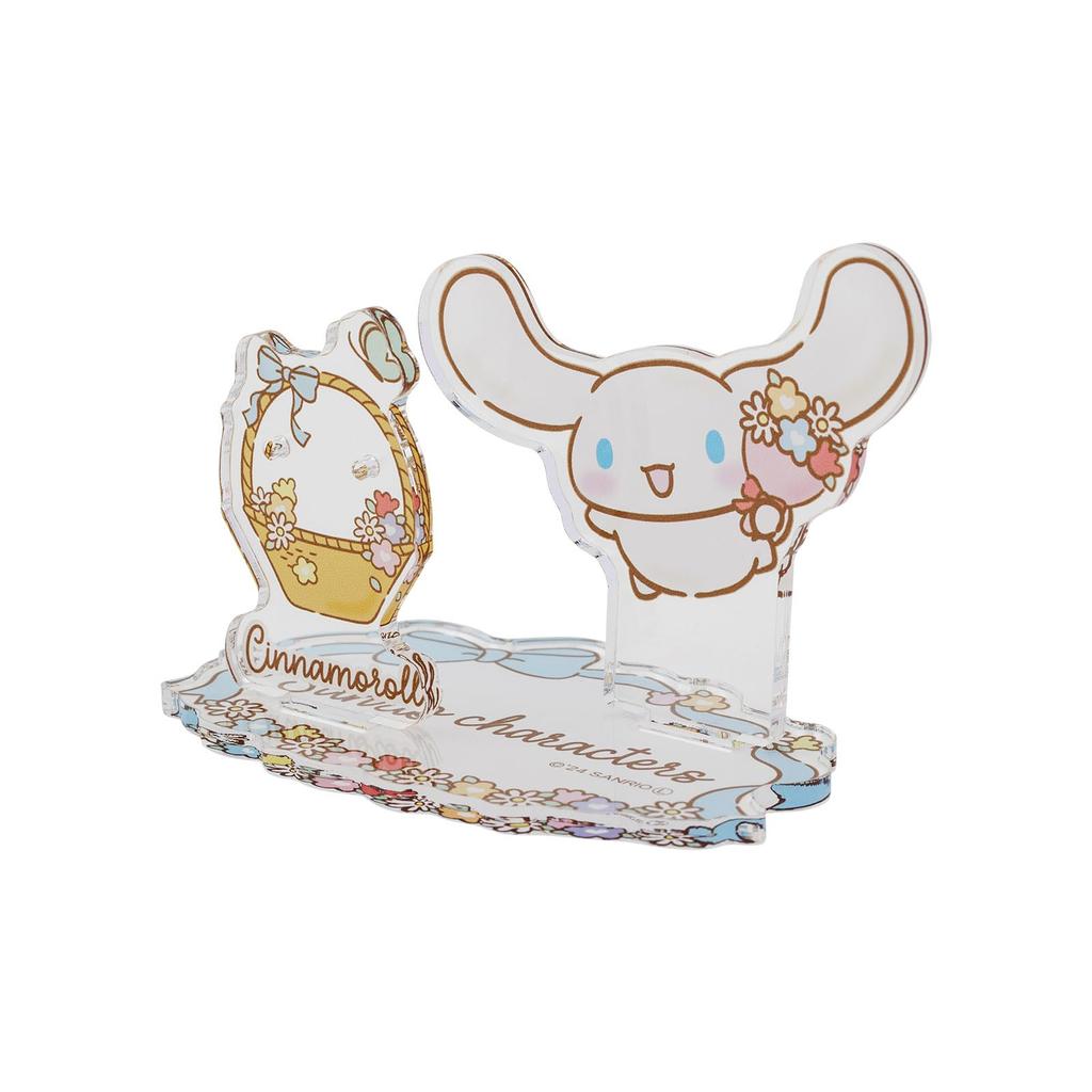 White Clover Cinnamoroll Acrylic Sanrio Characters Acrylic Display Stand for and Rings Stand, Necklaces, Earrings, (AS-SACI01)