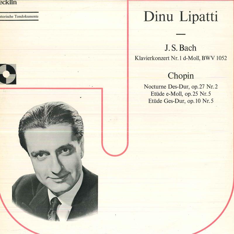 

LP Record DINU LIPATTIKLAVIEREDUARD VAN BE J.s.bachKlavierkonzert Nr.1 Dmoll DISCO541 JECKLIN 1977 Switzerlan Classical Used