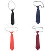 Women's Adjustable Neck Tie for Business Wedding School Uniform and Formal Occasion Short Length Stage Show Necktie