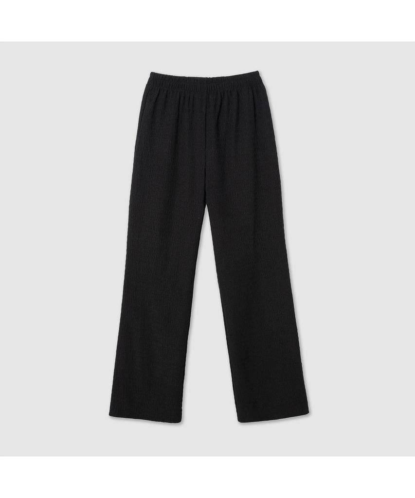 ROIROI Textured Flare Banding Pants - Black