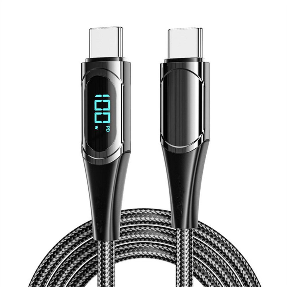 

Type C to Type C 100W PD Fast Charging Cable Display Cable 1m