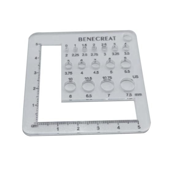 6 Styles Acrylic Knitting Gauge Rulers Crochet Hook And Yarn Wrap Per Inch Guide Knitting Tool for Spinners Yarn Measuring Crochet Accessories