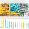 Small Yellow Croaker Nylon Expansion Screw and Bolt Set with Mixed Expansion Tubes