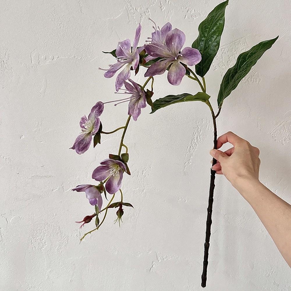 

80cm Fake Jasmine Wall Hanging Artificial Vine 3D Printing Jasmine Vine Home фіолетовий