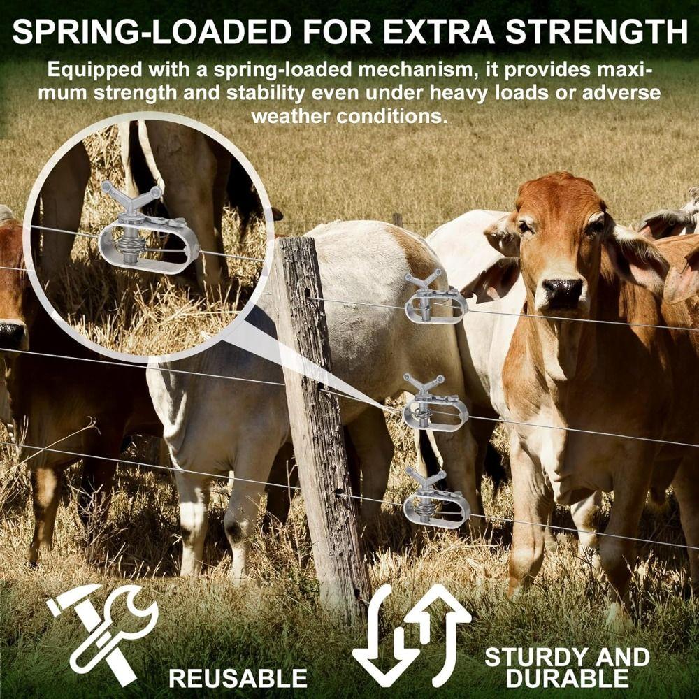 Schwerlast Kabelspanner Silber Elektrozaun Spanner Neu Draht Ratsche Spanner Bauernhof