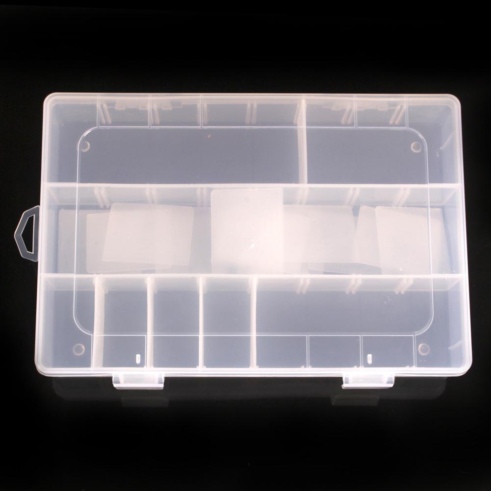 10/15/24 Grids Fishing Tackle Box Squid Jig Hard Lure Tool Case Fishing Lure Bait Hooks Storage Box for Lures Hooks for Fishing