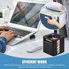 Multifunctional Sticky Note Dispenser Plastic Sticky Note Holder White Sticky Note Container Office Supplies For Office Desk