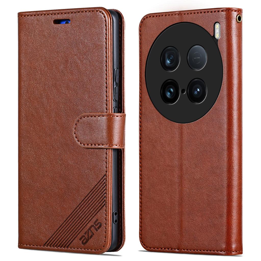 AZNS For vivo X100 Ultra 5G Protective Case Stand PU Leather Wallet Phone Cover