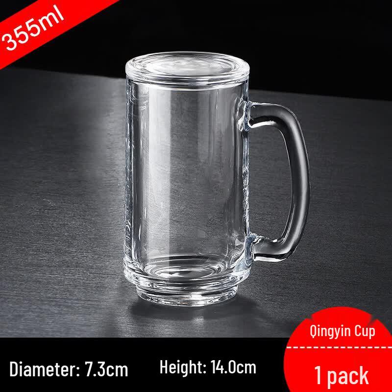 Yuluo Heat-Resistant Tempered Glass Mug with Handle