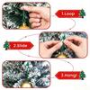 Decorative Garland Hangers 12 Pcs Christmas Hanger Ribbons, Silicone Ornament And Strings for Holiday Party Decor Accessories Tree, Adjustable Sliding