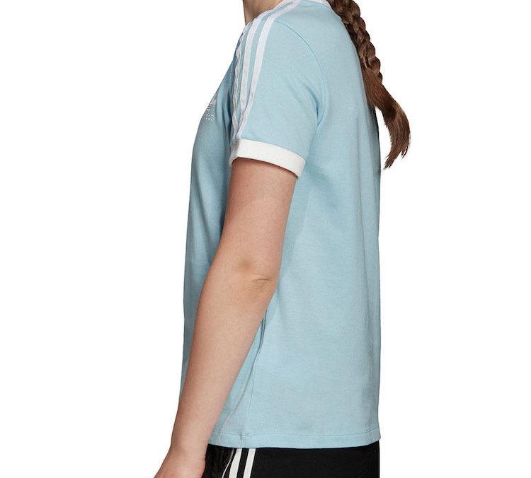 Adidas Originals Set in Sleeve T Shirt Women's Blue FM3322