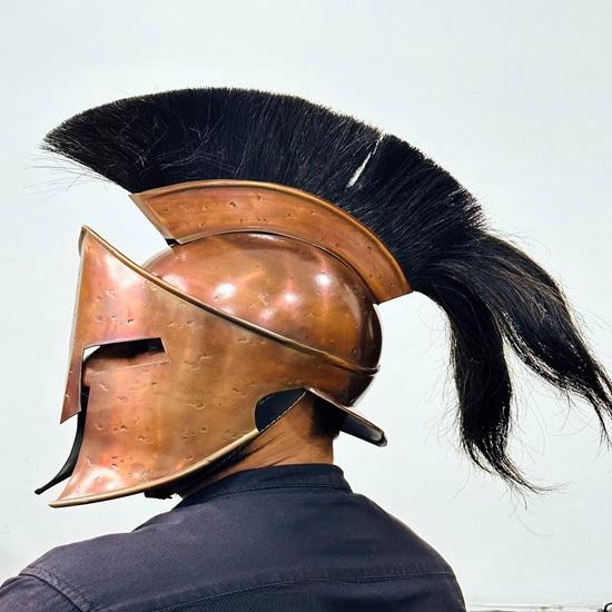 300 Спартанский шлем Средневековый стальной шлем с внутренней подкладкой Лучший подарок — фото 6