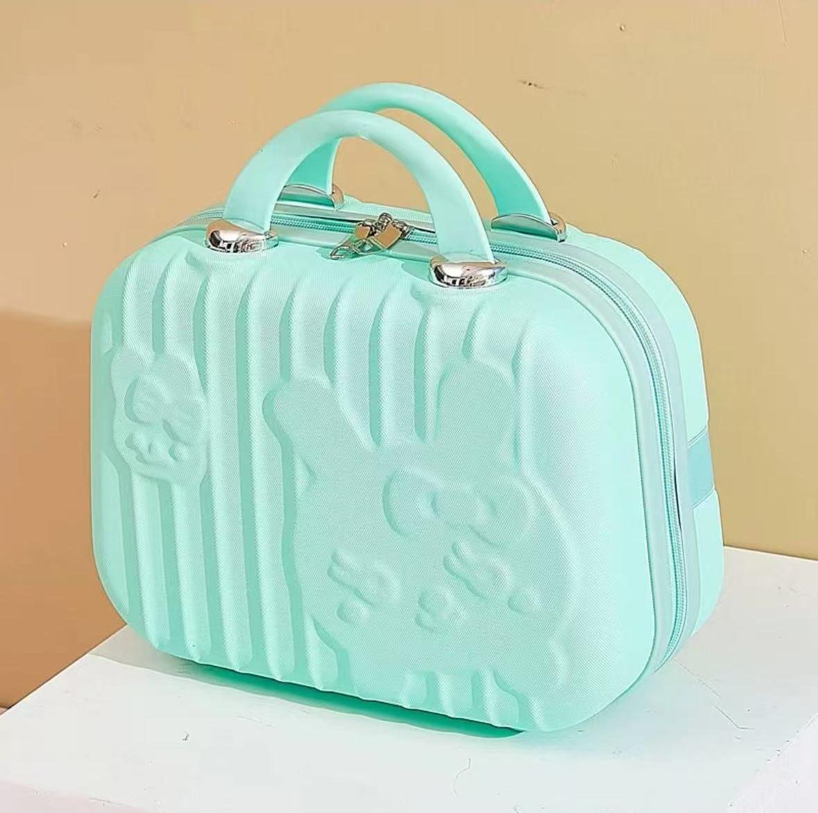 14-inch Mini Little Rabbit Makeup Box: Cute Cartoon Handheld Luggage & Wedding Party Favor 14-inch