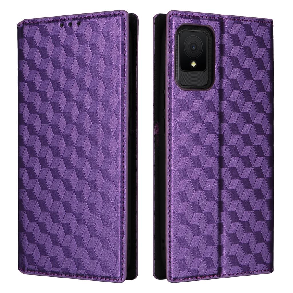 For TCL 502 Magnetic Case Leather Anti-scratch Flip Stand Phone Cover