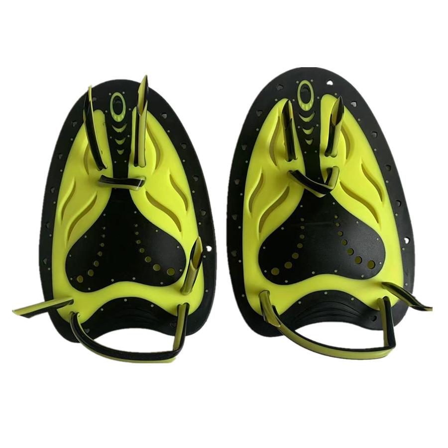 Adjustable Silicone Swimming Hand Paddles for Stroke Training Child жёлтый