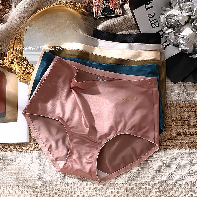 High Luxury Silk Silky Underwear with Feminine Feel Wrapped In Buttocks Mulberry Silk Antibacterial Mid Waist Women's Underwear Panties