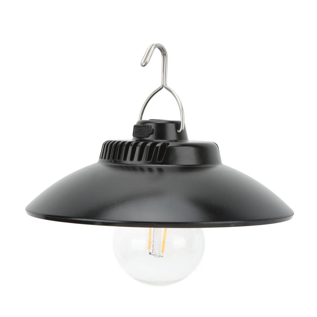 Camping Tent Light USB Rechargeable Adjustable Brightness Multifunctional Retro Portable Hanging Camping Light 3.7V