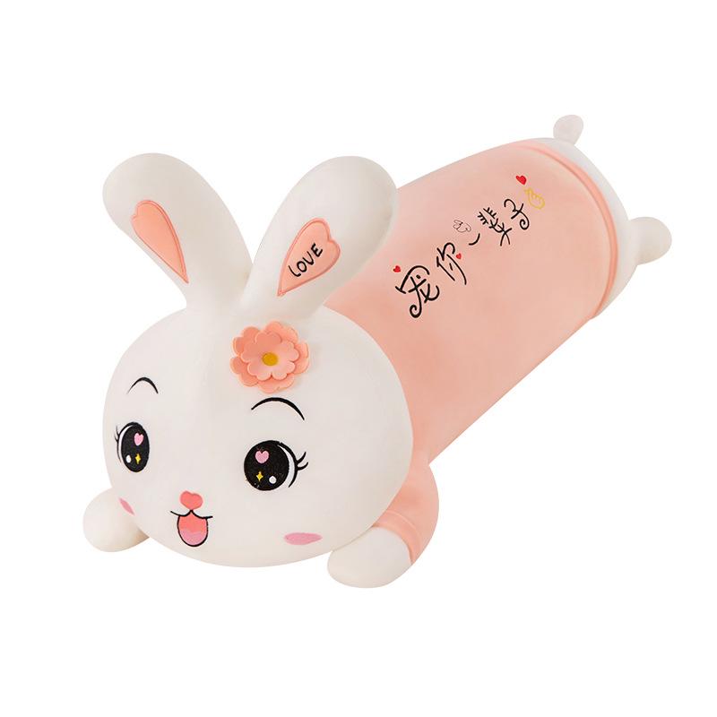 Gray Husky Plush Toy - Lying Down Dog Doll Pillow for Girls