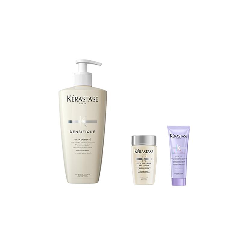 Kerastase Platinum Revitalizing Shampoo and Hair Mask Care Set Repair, Moisturize and Cleanse 500ml+80ml+75ml