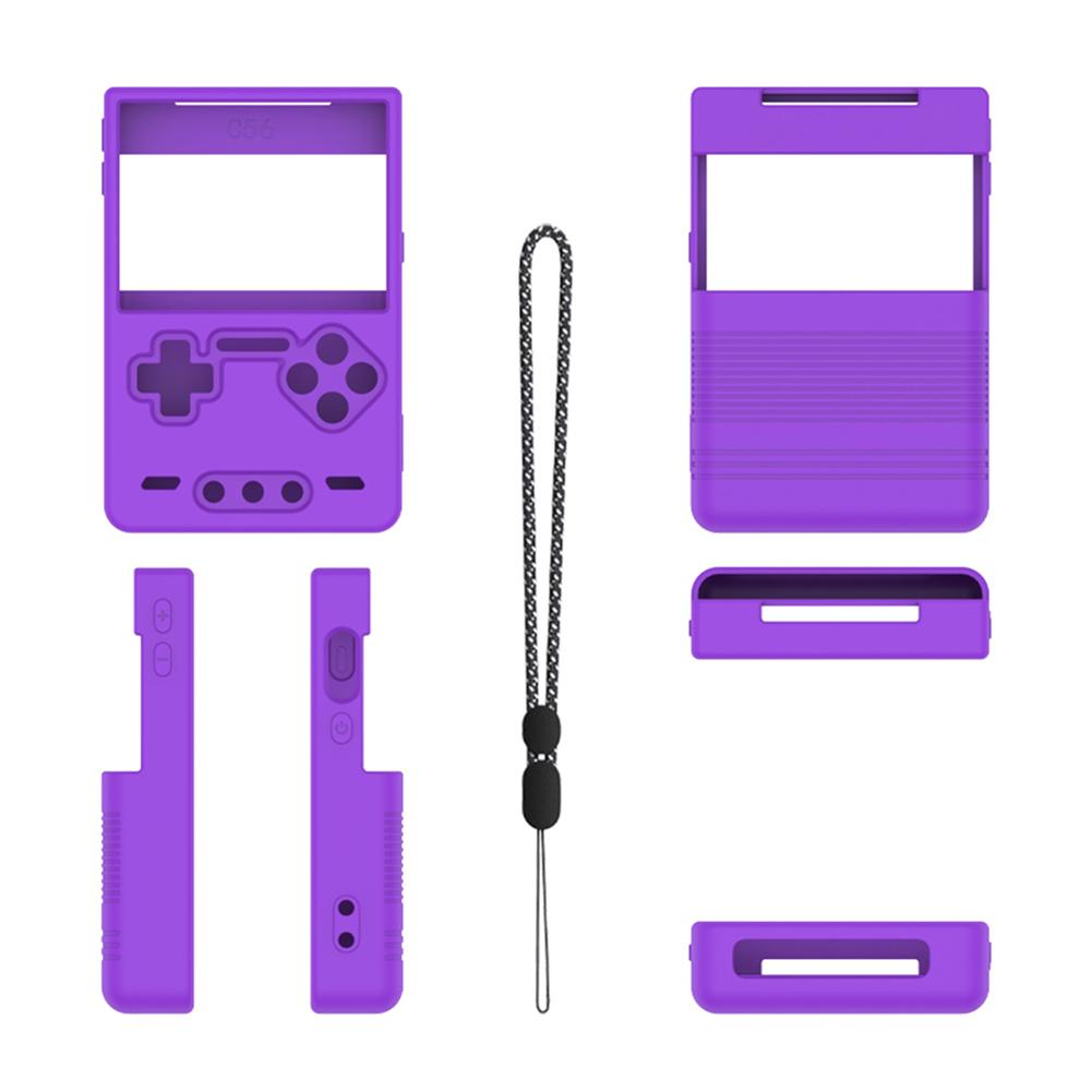 Silicone Protective Case Anti-Scratch Protector Shell Sleeve with Lanyard Soft Skin Cover Case for Trimui Brick Game Accessories