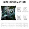 The W-Wild Robott Cartoon Cushion Cover Pillowcase Ultra Soft Skin Friendly Fabric Cloud Like Comfort & Concealed Zipper