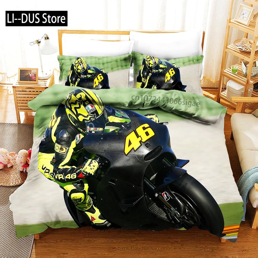 Sexy Girl Motocross Duvet Cover Extreme Sports Theme Bedding Set for Boys Teens Man Microfiber 3D Beauty Queen King Quilt Cover