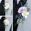 Wedding Boutonnieres Artificial Flower Arrangement for Wedding Reception Wedding Ceremony Engagement Decors