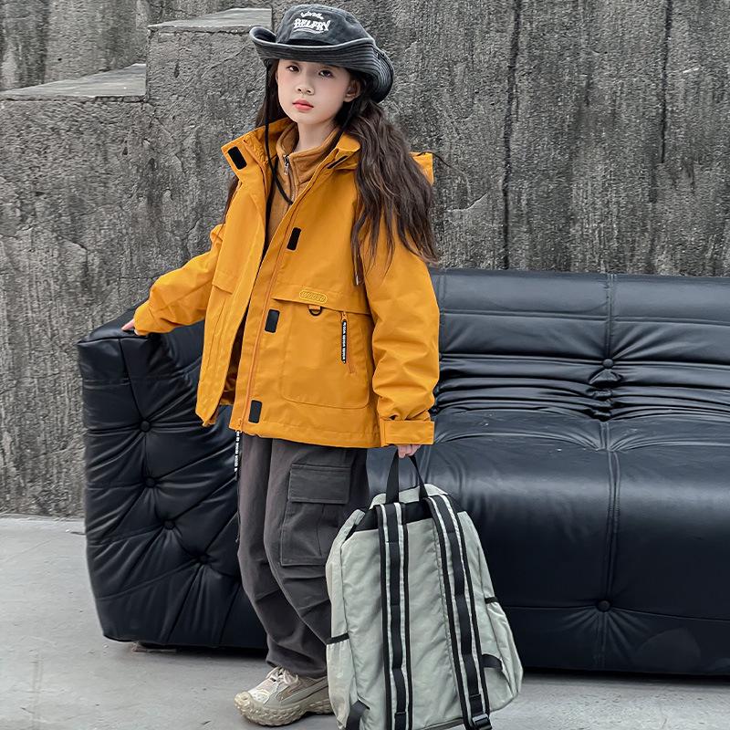 Children's 3-in-1 Autumn/Winter Mountaineering Jacket - Boys' and Girls' Windbreaker 2024