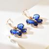 Korean-Style Exquisite Niche Diamond-Encrusted Butterfly Earrings, Simple Fashion Temperament Gentle Commuter Earrings