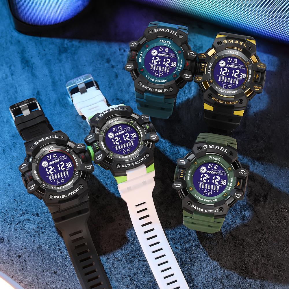 Men Watches Luxury Man Military Watch 8050 Waterproof Big Dial Fashion LED Backlight Sport Digital Watch For Men