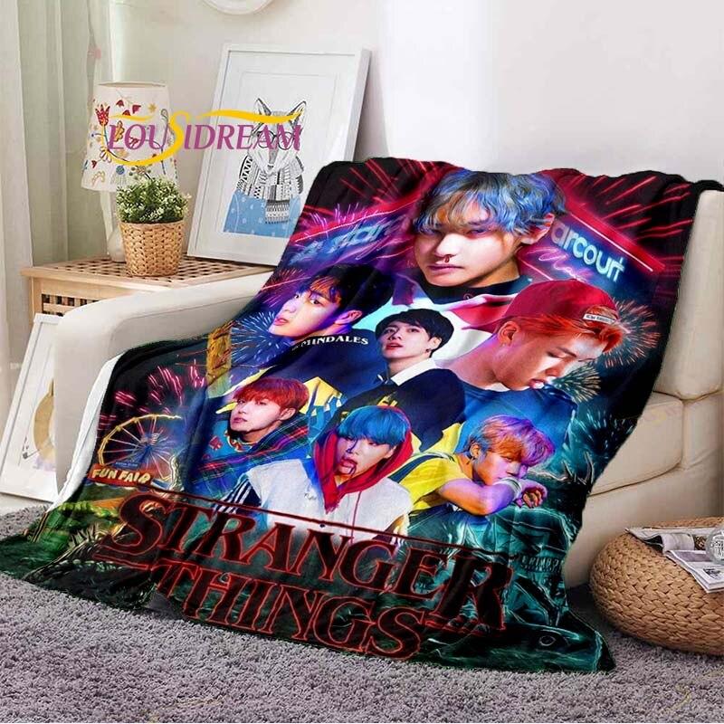 Newest Kpop Bangtan Boys Blanket Sofa Bed Blanket Super Soft Warm Blanket Cover Fleece Throw Blanket