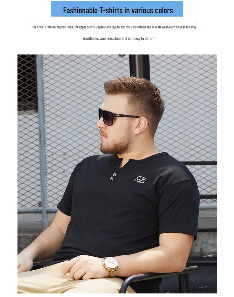 CP Summer Extra Large Men's Short Sleeve T-shirt for Students and Teens, 8XL.