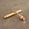 Portable Titanium Alloy Toothpick Reusable Food Grade Metal Toothpick Multi-functional Travel Detachable Pocket Tooth Pick Keychain Pendant