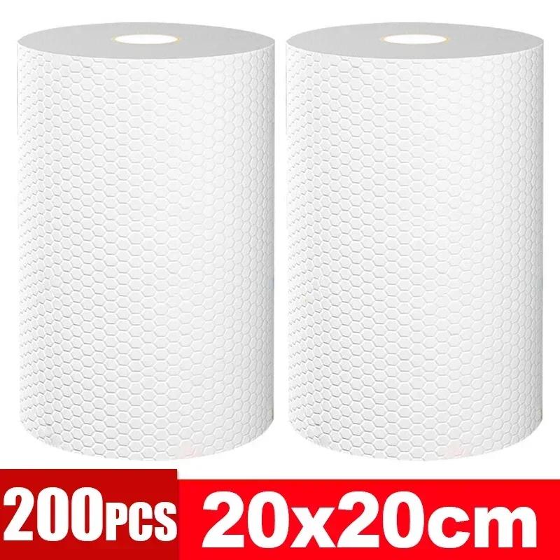 Non-Woven Disposable Cleaning Cloths Rags For Household Kitchen Dishwashing Scouring Pads Dishcloths Wipes Towels Cleaning Tools