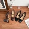 Grape Mom 2025 spring women's French retro high heels women's high-end thick heels are not tired of feet high heels