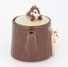 Disney and Chip Dale Teapot 350ml with tea strainer Tableware Disney Goods Character Chip Dale Goods Birthday Present Christmas Present SAN2958 "Chip