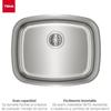 Évier sous plan de travail - TEKA - BE 50.40 Max - 1 vasque - Acier inoxydable - 60 cm