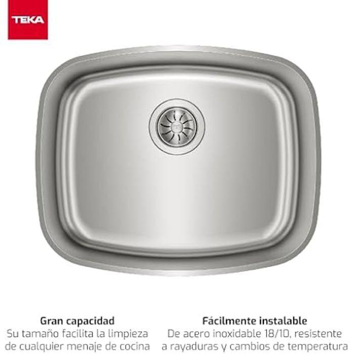 Évier sous plan de travail - TEKA - BE 50.40 Max - 1 vasque - Acier inoxydable - 60 cm