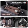 For Volvo 2 in 1 Car Headrest Hook Suede Rear Seat Hanging Dual Hook XC60 XC90 S60 S80 V60 C70 S40 C30 V90 V60 C40 XC40 V70