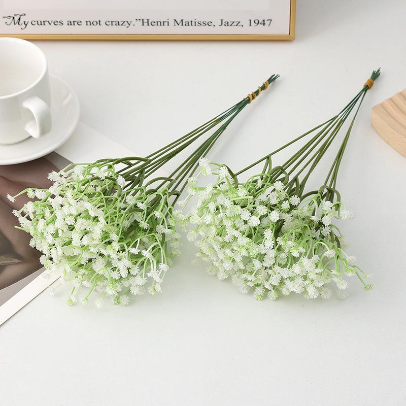 10pcs/bouquet Artificial Flower Bunches Baby's Breath Wedding Home Decoration Flower Arrangement Road Guide Baby's Breath