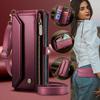 Leather Crossbody Case with Card Holder for iPhone 16/17 Pro Max