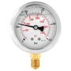 Metal Pressure Gauge 0-250Bar 3750PSI 0-600Bar 8500Psi 1/4" 63mm Dial Hydraulic Water Pressure Gauge manometer pressure measure